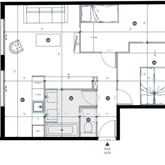  Annonces VILLEPINTE : Appartement | PARIS (75019) | 52 m2 | 502 600 &euro; 