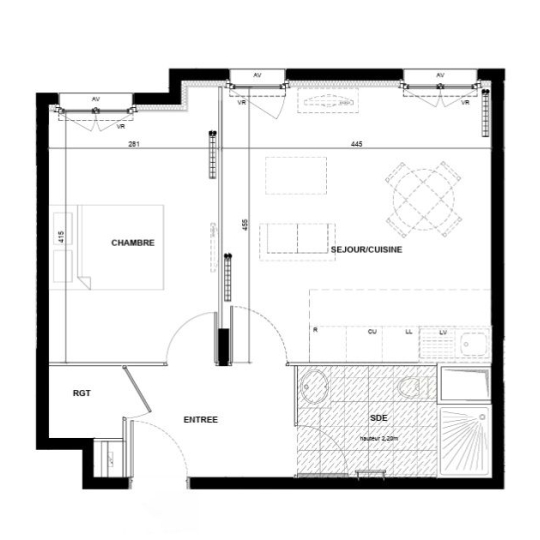  Annonces VILLEPINTE : Appartement | DRANCY (93700) | 44 m2 | 222 000 &euro; 