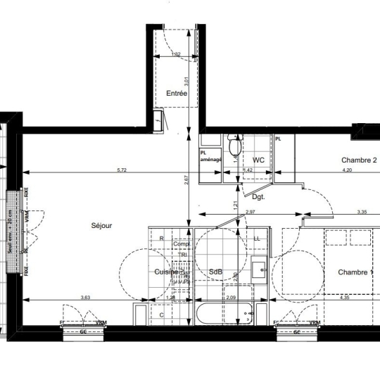  Annonces VILLEPINTE : Appartement | NOISY-LE-GRAND (93160) | 63 m2 | 350 000 &euro; 