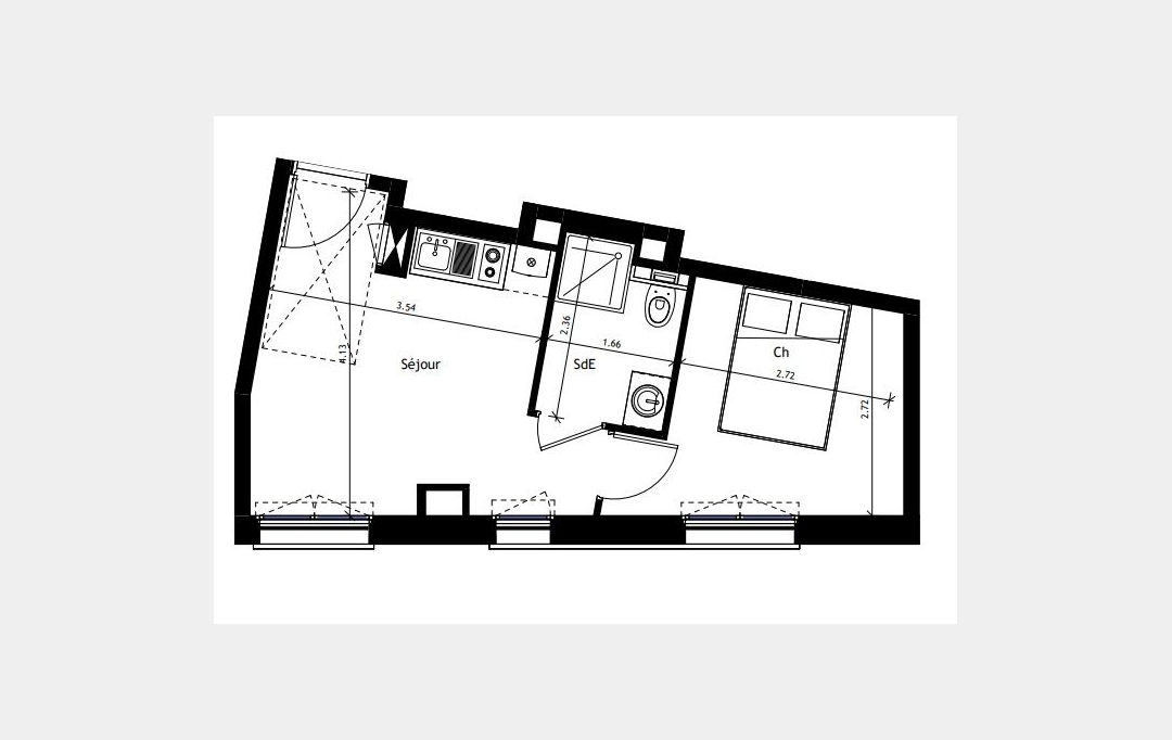 Annonces VILLEPINTE : Appartement | PARIS (75020) | 27 m2 | 330 000 &euro; 