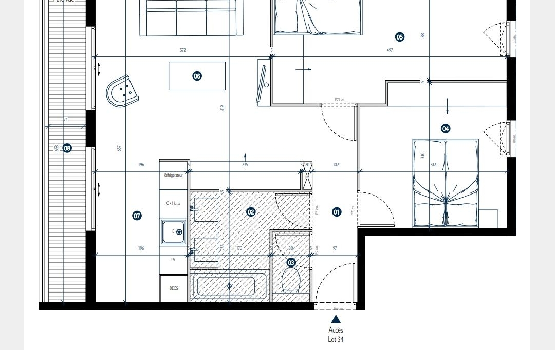 Annonces VILLEPINTE : Appartement | PARIS (75019) | 52 m2 | 502 600 &euro; 